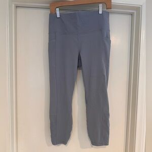 Athleta Salutation Stash Pocket II Cinch 7/8 Leggings dusty blue Size large